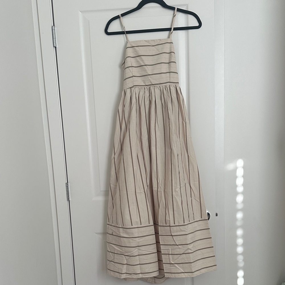 Striped Cream Women’s Dress